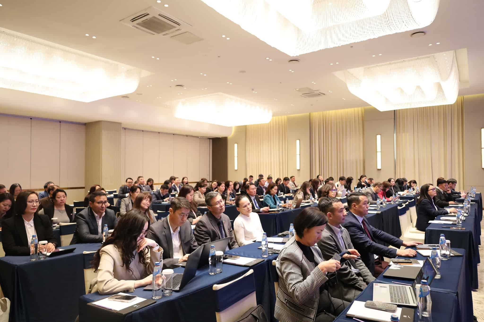 Participants at the AI training event in Mongolia