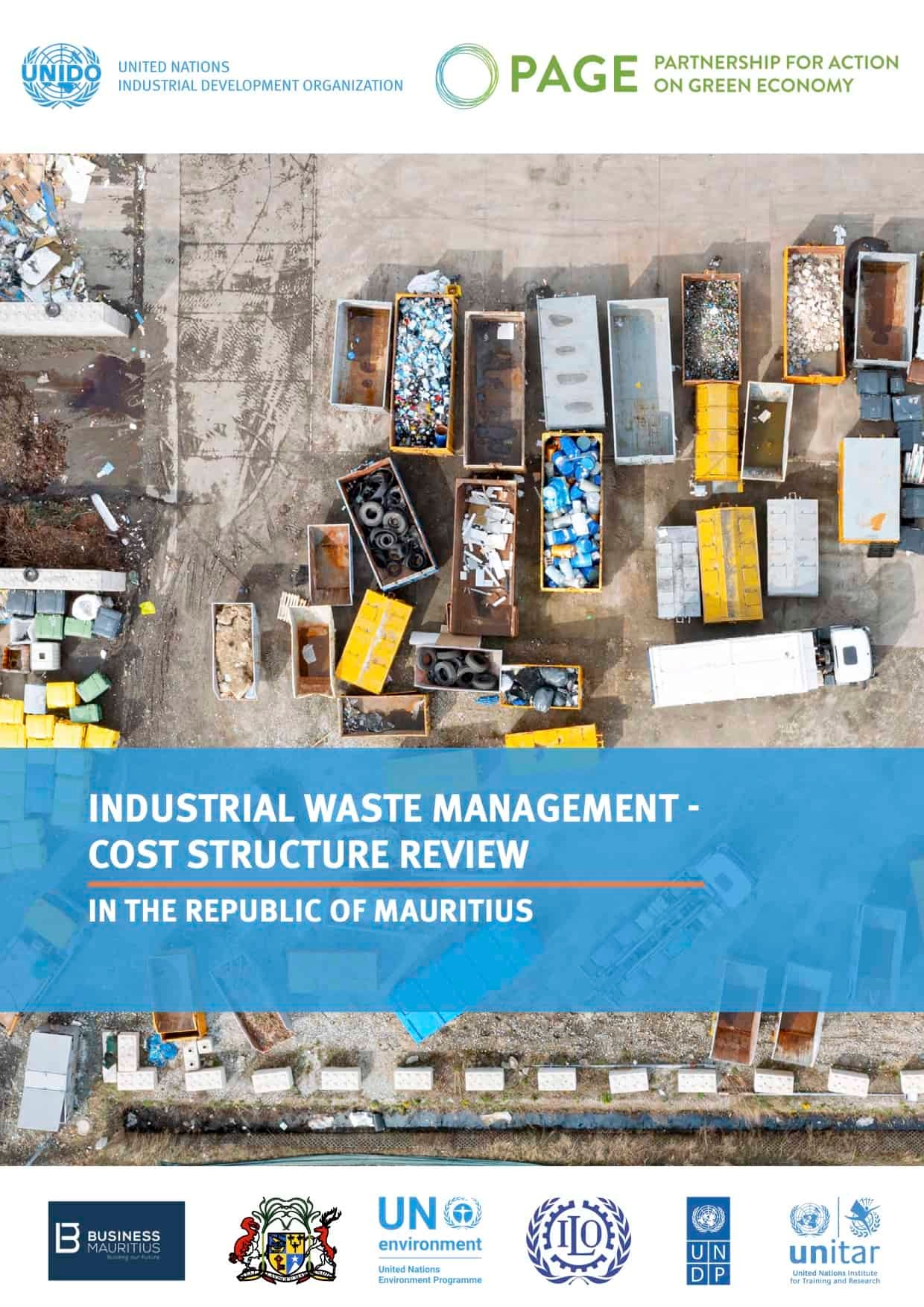 Industrial waste management report cover
