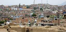 Rooftop view of underdeveloped city