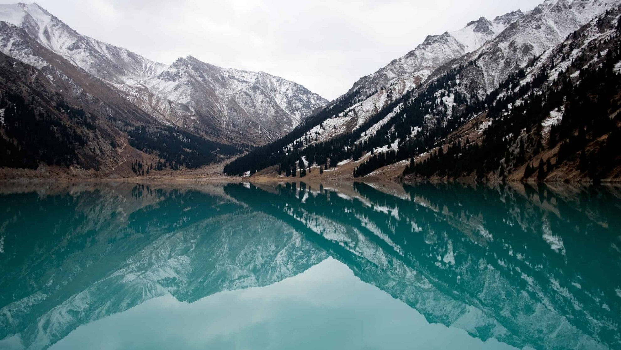 Lake and mountains