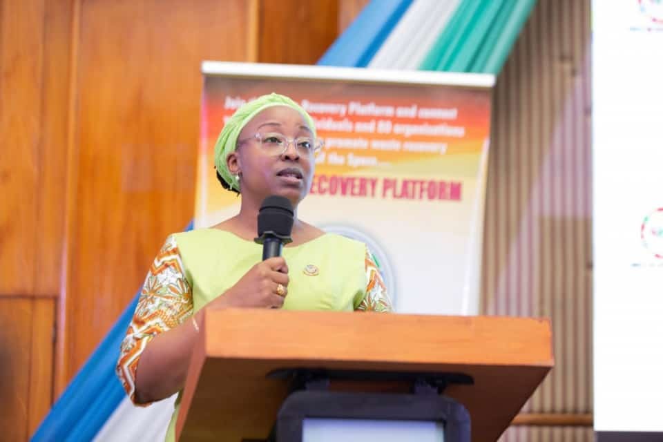 Woman speaking at the event