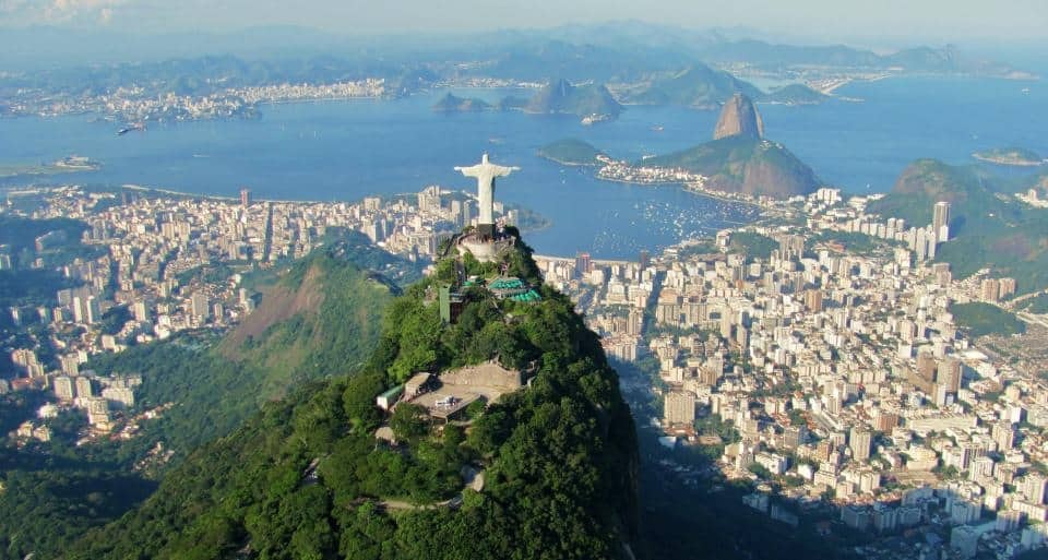 Aerial photo of Brazil