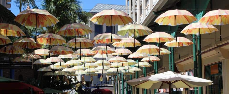 Umbrella art display