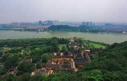 Aerial view overlooking China