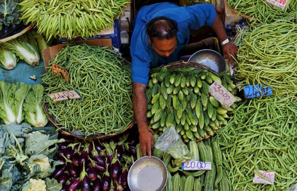 Man selling produce