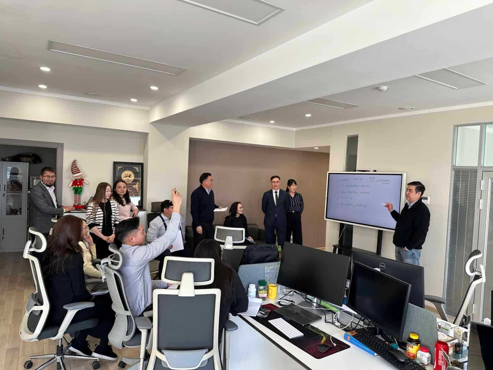Mongolia - Staff being trained on AI system