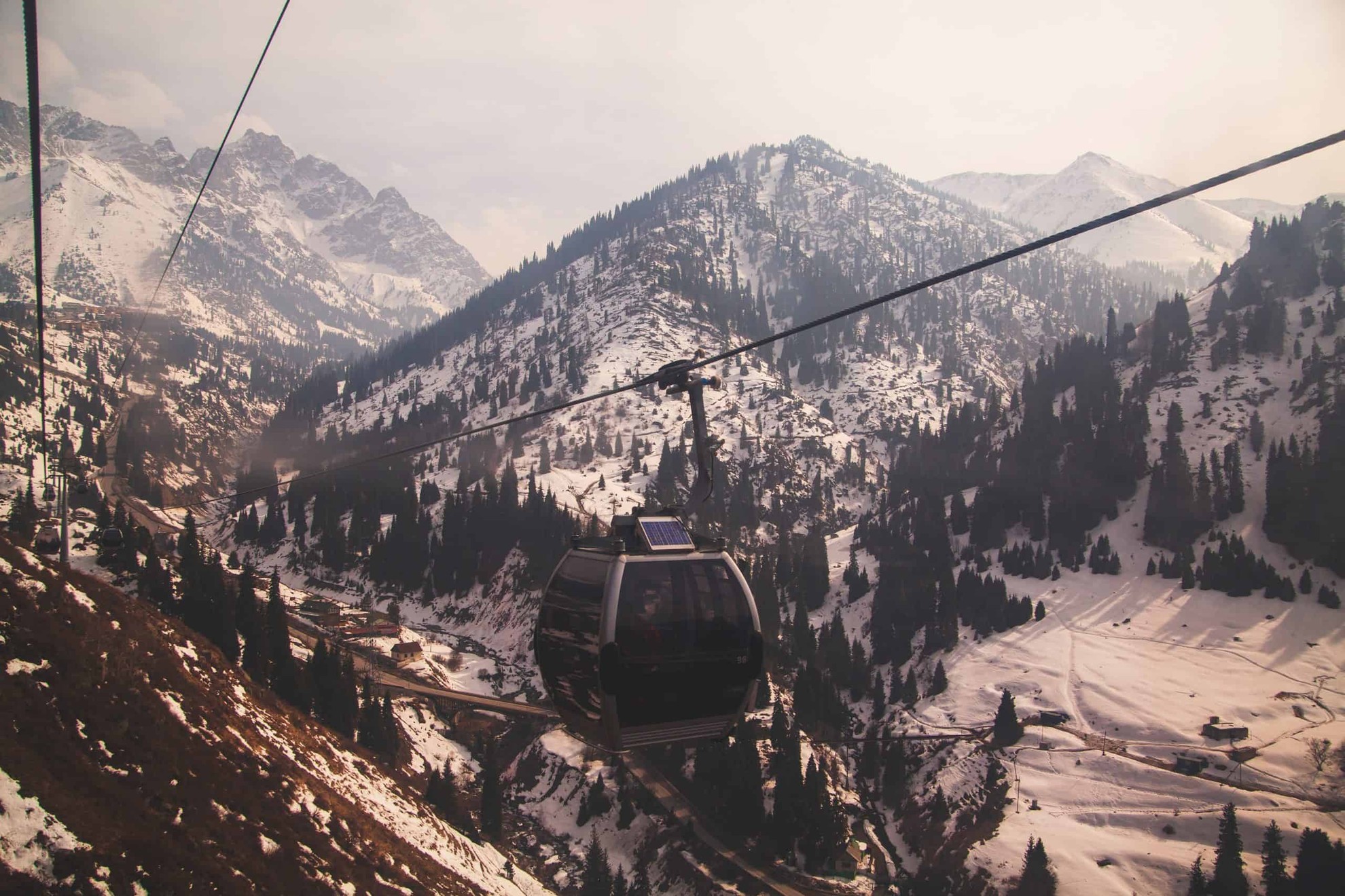 Cable Car in Almaty, Kazakhstan