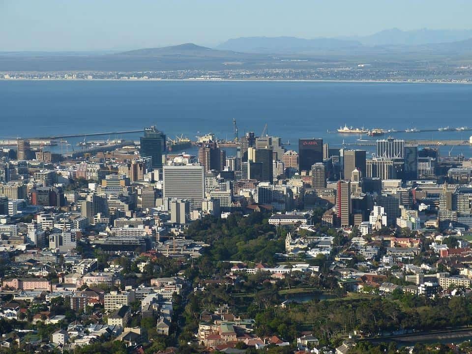 Cityscape from above