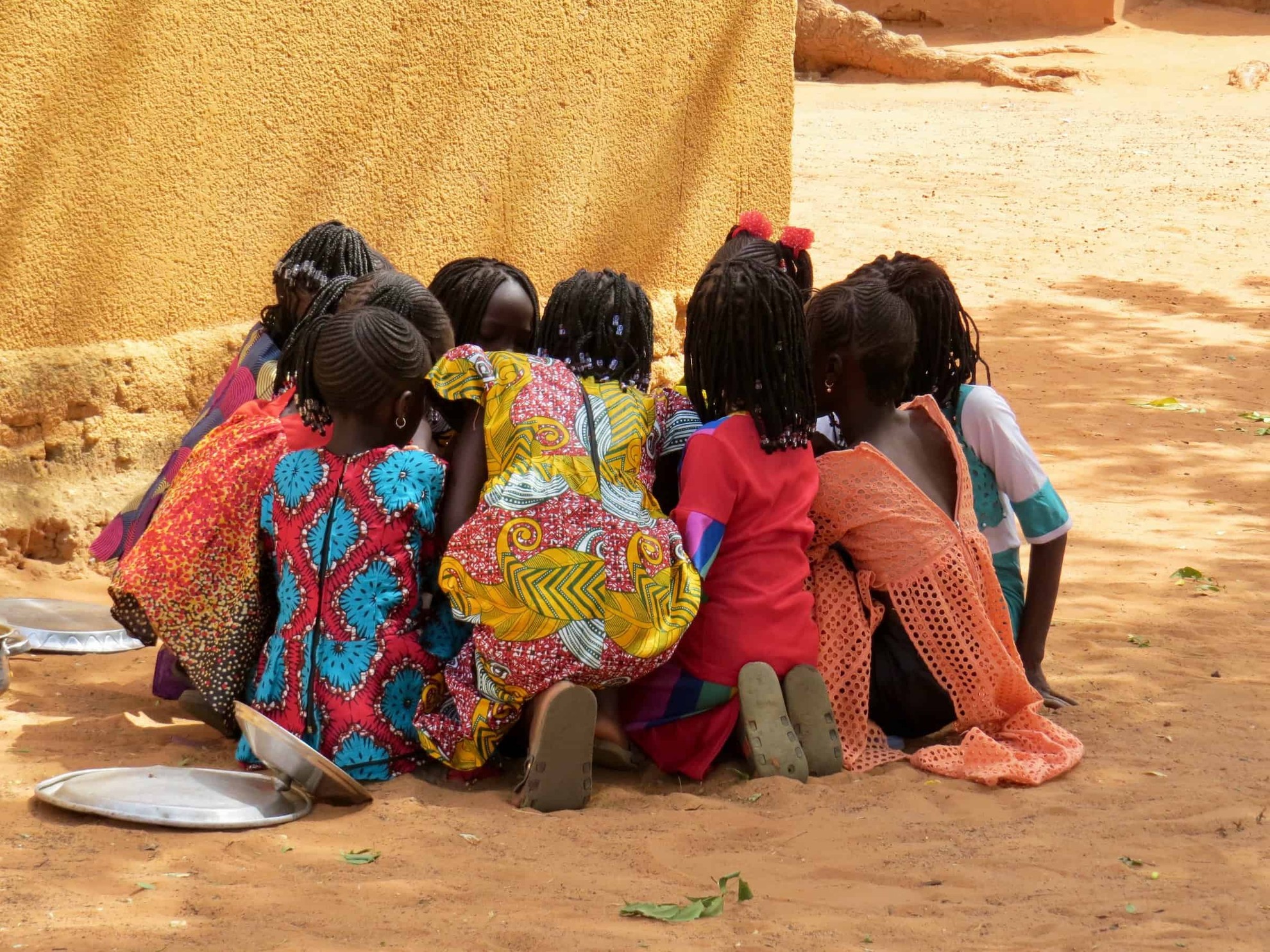 girls in circle playing