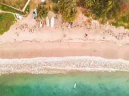 Shoreline aerial view